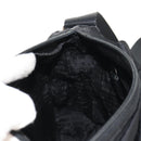 PRADA Shoulder Bag Nylon Black Silver Auth 148424-28