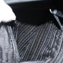 PRADA Shoulder Bag Nylon Black Silver Auth 148424-31