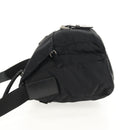 PRADA Shoulder Bag Nylon Black Silver Auth 148424-3