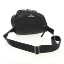 PRADA Shoulder Bag Nylon Black Silver Auth 148424-8