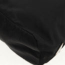 PRADA Hand Bag Nylon Black Silver Auth 148425-11