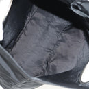 PRADA Hand Bag Nylon Black Silver Auth 148425-18