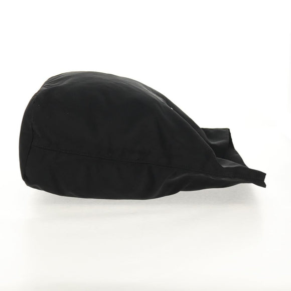 PRADA Hand Bag Nylon Black Silver Auth 148425