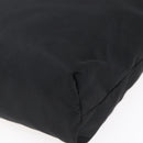 PRADA Tote Bag Nylon Black Silver Auth 148426-14