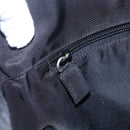 PRADA Tote Bag Nylon Black Silver Auth 148426-19