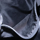 PRADA Tote Bag Nylon Black Silver Auth 148426-11