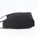PRADA Tote Bag Nylon Black Silver Auth 148426-3