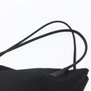 PRADA Tote Bag Nylon Black Silver Auth 148426-8