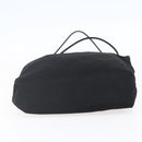 PRADA Tote Bag Nylon Black Silver Auth 148426-5