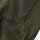 PRADA Shoulder Bag Nylon Khaki Silver Auth 148427-14