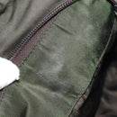 PRADA Shoulder Bag Nylon Khaki Silver Auth 148427-23
