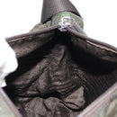 PRADA Shoulder Bag Nylon Khaki Silver Auth 148427-30