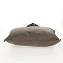 PRADA Tote Bag Nylon Khaki Silver Auth 148428-6