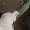 PRADA Tote Bag Nylon Khaki Silver Auth 148428-11