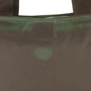 PRADA Tote Bag Nylon Khaki Silver Auth 148428-3