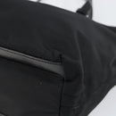 PRADA Tote Bag Nylon Black Silver Auth 148430-8
