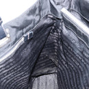 PRADA Tote Bag Nylon Black Silver Auth 148430-20