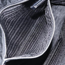 PRADA Tote Bag Nylon Black Silver Auth 148430-23