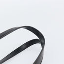 PRADA Tote Bag Nylon Black Silver Auth 148430-14