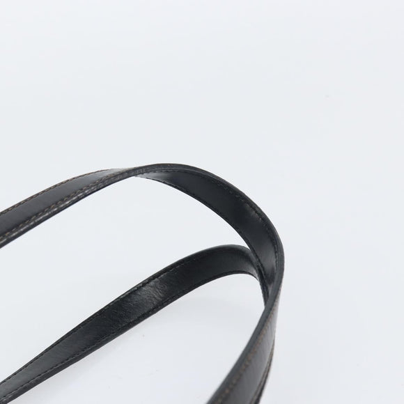 PRADA Tote Bag Nylon Black Silver Auth 148430