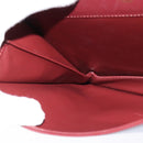 CARTIER Must Line Shoulder Bag Leather Bordeaux Gold Auth 148432-18