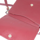 CARTIER Must Line Shoulder Bag Leather Bordeaux Gold Auth 148432-19
