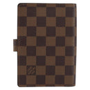 LOUIS VUITTON Damier Ebene Agenda PM Day Planner Cover R20700 LV Auth 148433-2