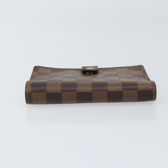LOUIS VUITTON Damier Ebene Agenda PM Day Planner Cover R20700 LV Auth 148433A