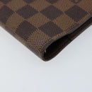 LOUIS VUITTON Damier Ebene Agenda PM Day Planner Cover R20700 LV Auth 148433-14