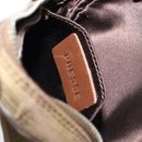 CHANEL New Travel line Pouch Nylon Beige CC Auth 148436-18