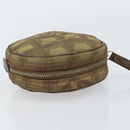 CHANEL New Travel line Pouch Nylon Beige CC Auth 148436-6