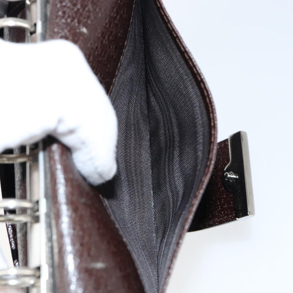 GUCCI GG Canvas Day Planner Cover Beige Silver 115240 Auth 148437