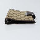 GUCCI GG Canvas Day Planner Cover Beige Silver 115240 Auth 148437-6