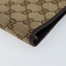 GUCCI GG Canvas Day Planner Cover Beige Silver 115240 Auth 148437-7