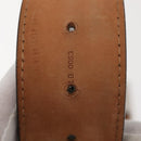LOUIS VUITTON Ceinture jeans Belt Leather 40.9"" Black LV Auth 148441-11