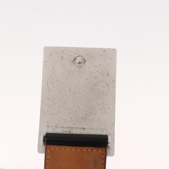 LOUIS VUITTON Ceinture jeans Belt Leather 40.9"" Black LV Auth 148441