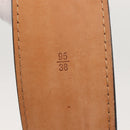 LOUIS VUITTON Ceinture jeans Belt Leather 40.9"" Black LV Auth 148441-9