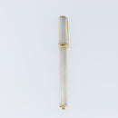 S.T. DUPONT Fountain Pen metal Silver tone Auth 148443-2