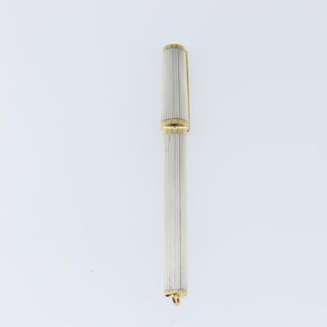 S.T. DUPONT Fountain Pen metal Silver tone Auth 148443 - 0