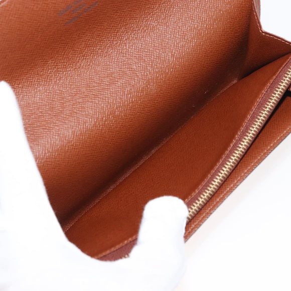 LOUIS VUITTON Monogram Pochette Porte Monnaie Credit Wallet M61726 Auth 148444