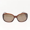 CHANEL Camelia Sunglasses plastic Brown CC Auth 148447-2