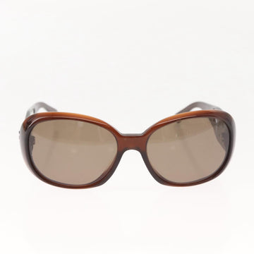 CHANEL Camelia Sunglasses plastic Brown CC Auth 148447 - 0