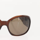 CHANEL Camelia Sunglasses plastic Brown CC Auth 148447-5