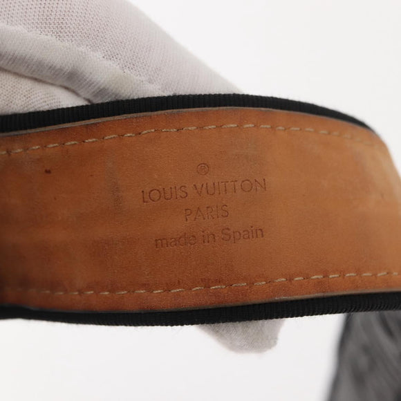 LOUIS VUITTON Monogram Antheia Ceinture Belt 34.6"" Black LV Auth 148448