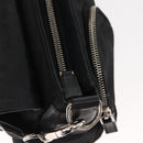 PRADA Shoulder Bag Nylon Black Silver Auth 148452-21