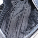 PRADA Shoulder Bag Nylon Black Silver Auth 148452-10