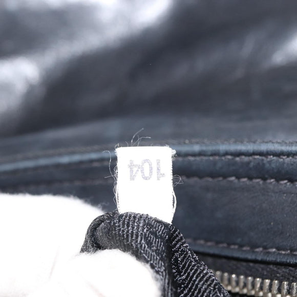 PRADA Shoulder Bag Nylon Black Silver Auth 148452