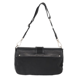 PRADA Shoulder Bag Nylon Black Silver Auth 148452 - 0