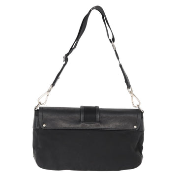 PRADA Shoulder Bag Nylon Black Silver Auth 148452 - 0