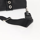 PRADA Shoulder Bag Nylon Black Silver Auth 148452-7